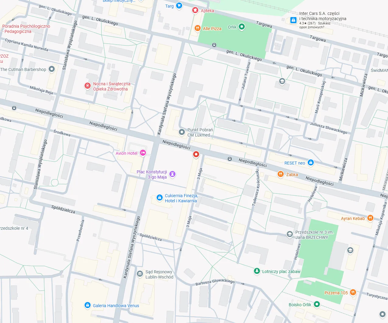 Mapa Świdnik — lokalizacja biura